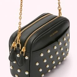 Lulu Guinness BLACK PEARLS CLARA CROSSBODY BAG 11 Lulu Guinness BLACK PEARLS CLARA CROSSBODY BAG