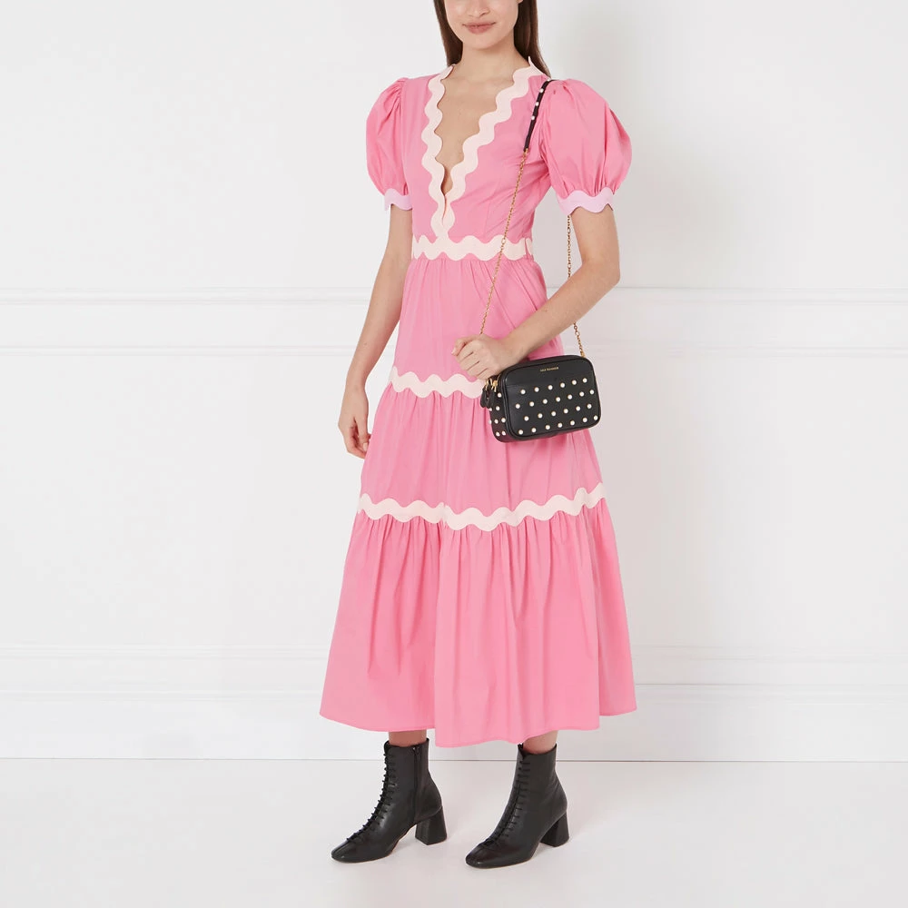 Lulu Guinness BLACK PEARLS CLARA CROSSBODY BAG 8 Lulu Guinness BLACK PEARLS CLARA CROSSBODY BAG