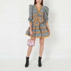 Lulu Guinness BAGS ANTIQUE ROSE NO.14 PORTOBELLO HOUSE HANDBAG