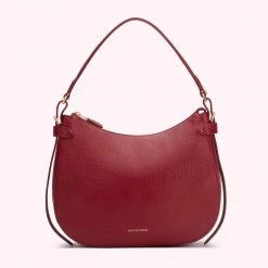 Lulu Guinness BAGS CHINA RED MEDIUM SEYMOUR SHOULDER BAG