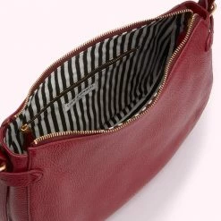 Lulu Guinness BAGS CHINA RED MEDIUM SEYMOUR SHOULDER BAG