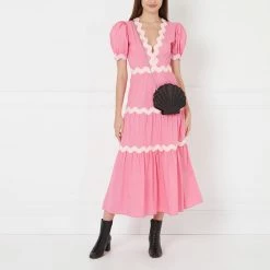 Lulu Guinness BLACK SATIN SHELL CLUTCH WITH SWAROVSKI® CRYSTALS BAGS