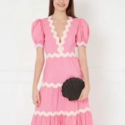 Lulu Guinness BLACK SATIN SHELL CLUTCH WITH SWAROVSKI® CRYSTALS BAGS