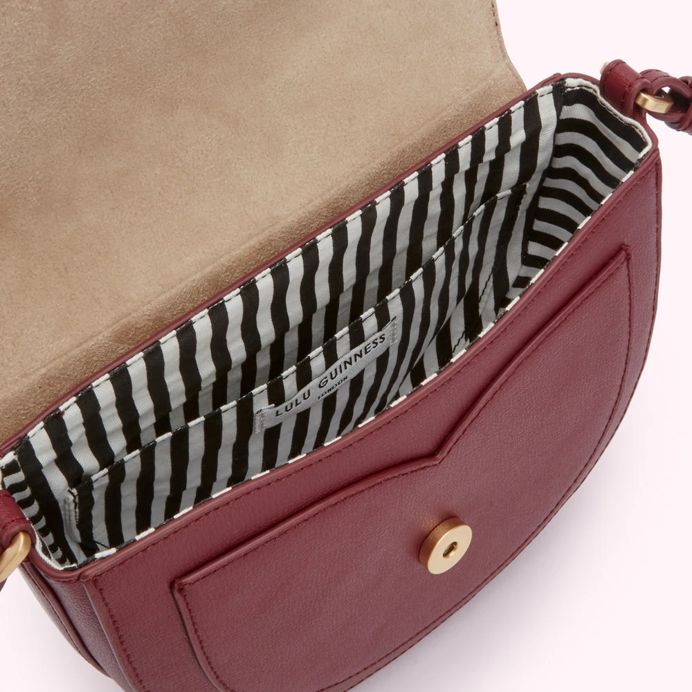Lulu Guinness BAGS ROSEWOOD MEDIUM ESME SADDLE BAG 4 Lulu Guinness BAGS ROSEWOOD MEDIUM ESME SADDLE BAG