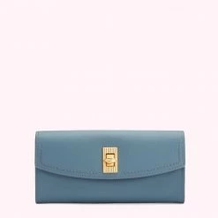Lulu Guinness SEAL LIP TURNLOCK LUCIA WALLET