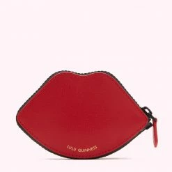 Lulu Guinness LULU RED I LOVE LULU LIP FOLDAWAY SHOPPER