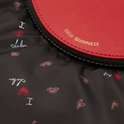 Lulu Guinness LULU RED I LOVE LULU LIP FOLDAWAY SHOPPER
