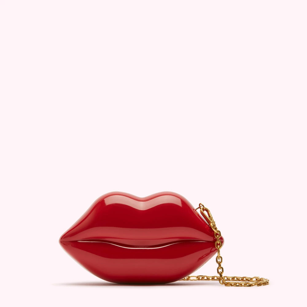 Lulu Guinness BAGS LULU RED NANO LIPS CLUTCH BAG 3 Lulu Guinness BAGS LULU RED NANO LIPS CLUTCH BAG