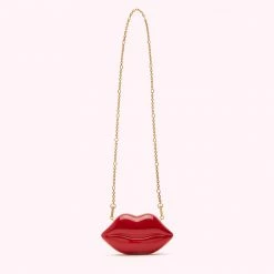 Lulu Guinness BAGS LULU RED NANO LIPS CLUTCH BAG 13 Lulu Guinness BAGS LULU RED NANO LIPS CLUTCH BAG