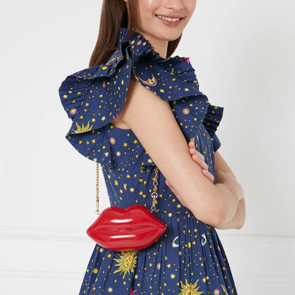 Lulu Guinness BAGS LULU RED NANO LIPS CLUTCH BAG 10 Lulu Guinness BAGS LULU RED NANO LIPS CLUTCH BAG