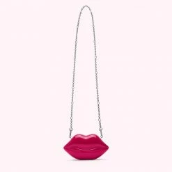 Lulu Guinness SHOCKING PINK NANO LIPS CLUTCH BAG BAGS 14 Lulu Guinness SHOCKING PINK NANO LIPS CLUTCH BAG BAGS