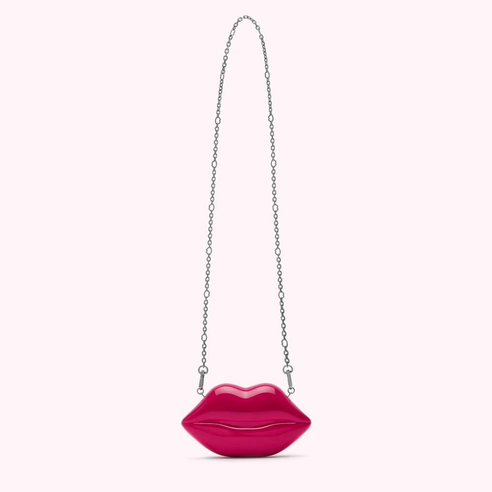 Lulu Guinness SHOCKING PINK NANO LIPS CLUTCH BAG BAGS 5 Lulu Guinness SHOCKING PINK NANO LIPS CLUTCH BAG BAGS