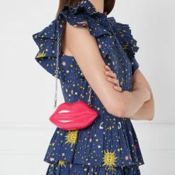 Lulu Guinness SHOCKING PINK NANO LIPS CLUTCH BAG BAGS 20 Lulu Guinness SHOCKING PINK NANO LIPS CLUTCH BAG BAGS
