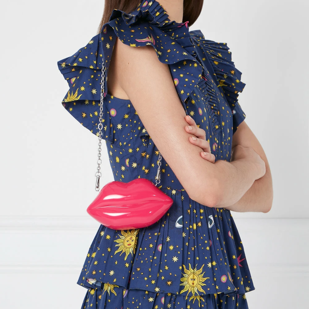 Lulu Guinness SHOCKING PINK NANO LIPS CLUTCH BAG BAGS 11 Lulu Guinness SHOCKING PINK NANO LIPS CLUTCH BAG BAGS