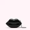 Lulu Guinness BAGS BLACK NANO LIPS CLUTCH BAG