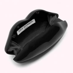 Lulu Guinness BAGS BLACK NANO LIPS CLUTCH BAG 15 Lulu Guinness BAGS BLACK NANO LIPS CLUTCH BAG