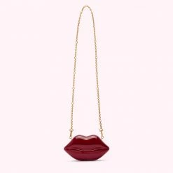 Lulu Guinness BAGS ROSEWOOD NANO LIPS CLUTCH BAG 13 Lulu Guinness BAGS ROSEWOOD NANO LIPS CLUTCH BAG