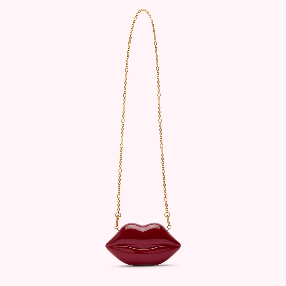 Lulu Guinness BAGS ROSEWOOD NANO LIPS CLUTCH BAG 5 Lulu Guinness BAGS ROSEWOOD NANO LIPS CLUTCH BAG