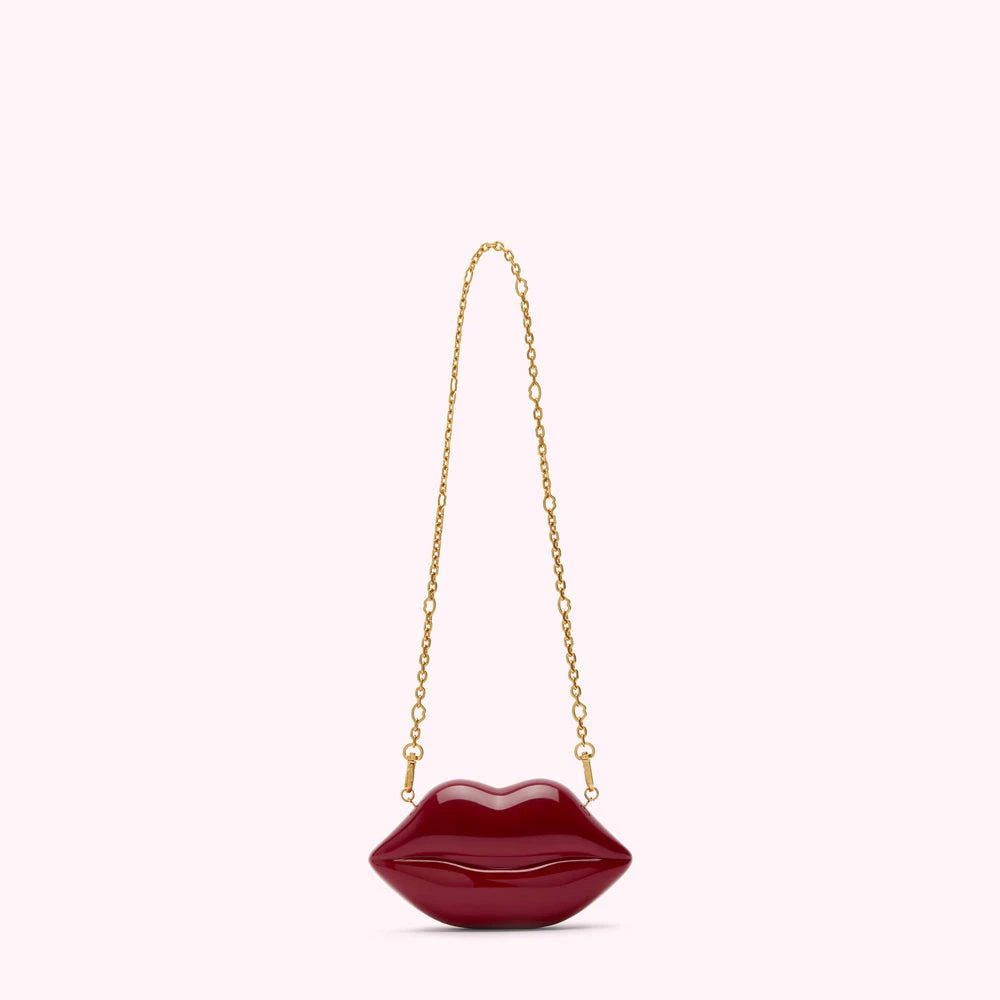 Lulu Guinness BAGS ROSEWOOD NANO LIPS CLUTCH BAG 4 Lulu Guinness BAGS ROSEWOOD NANO LIPS CLUTCH BAG