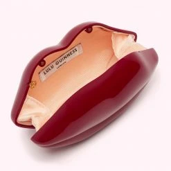 Lulu Guinness BAGS ROSEWOOD NANO LIPS CLUTCH BAG 15 Lulu Guinness BAGS ROSEWOOD NANO LIPS CLUTCH BAG