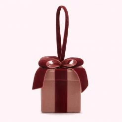 Lulu Guinness POWDER VELVET PRESENT CLUTCH BAG