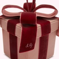 Lulu Guinness POWDER VELVET PRESENT CLUTCH BAG