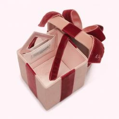 Lulu Guinness POWDER VELVET PRESENT CLUTCH BAG