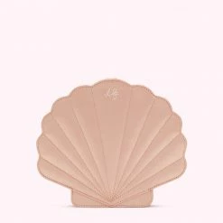 Lulu Guinness POWDER SATIN SHELL CLUTCH WITH SWAROVSKI® CRYSTALS