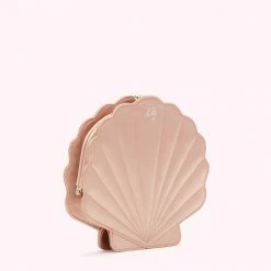 Lulu Guinness POWDER SATIN SHELL CLUTCH WITH SWAROVSKI® CRYSTALS