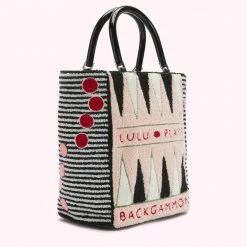 Lulu Guinness BLOSSOM BACKGAMMON BIBI TOTE BAGS