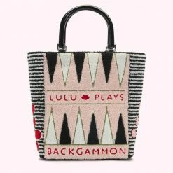 Lulu Guinness BLOSSOM BACKGAMMON BIBI TOTE BAGS