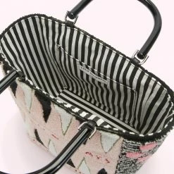 Lulu Guinness BLOSSOM BACKGAMMON BIBI TOTE BAGS