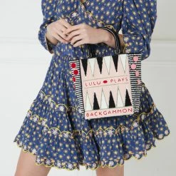 Lulu Guinness BLOSSOM BACKGAMMON BIBI TOTE BAGS