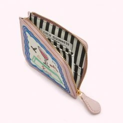 Lulu Guinness Pink, Forever BLOSSOM ROSÉ COIN PURSE