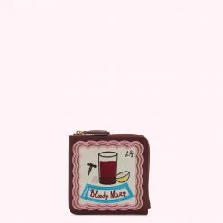 Lulu Guinness ROSEWOOD BLOODY MARY COIN PURSE