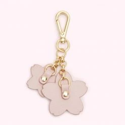 Lulu Guinness Pink, Forever CHERRY BLOSSOM KEYRING