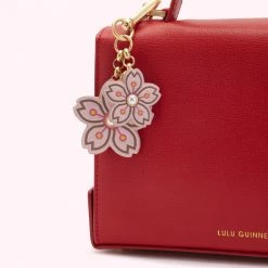 Lulu Guinness Pink, Forever CHERRY BLOSSOM KEYRING