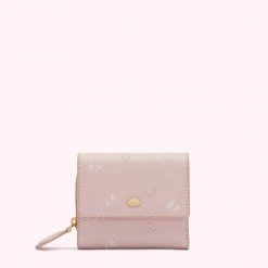 Lulu Guinness Pink, Forever CHERRY BLOSSOM LEATHER JODIE WALLET