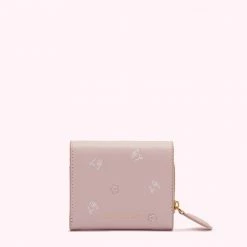 Lulu Guinness Pink, Forever CHERRY BLOSSOM LEATHER JODIE WALLET