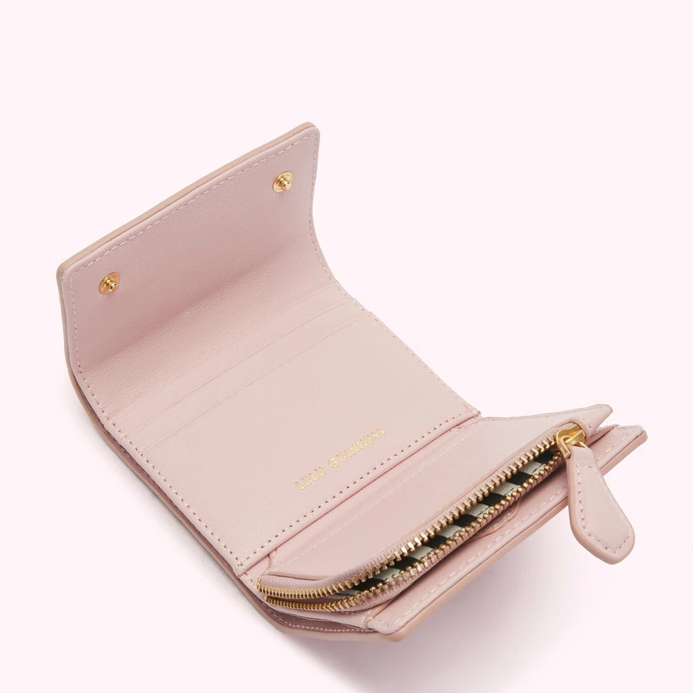 Lulu Guinness Pink, Forever CHERRY BLOSSOM LEATHER JODIE WALLET 6 Lulu Guinness Pink, Forever CHERRY BLOSSOM LEATHER JODIE WALLET
