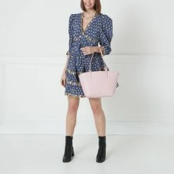 Lulu Guinness CHERRY BLOSSOM LEATHER SMALL IVY TOTE BAG BAGS