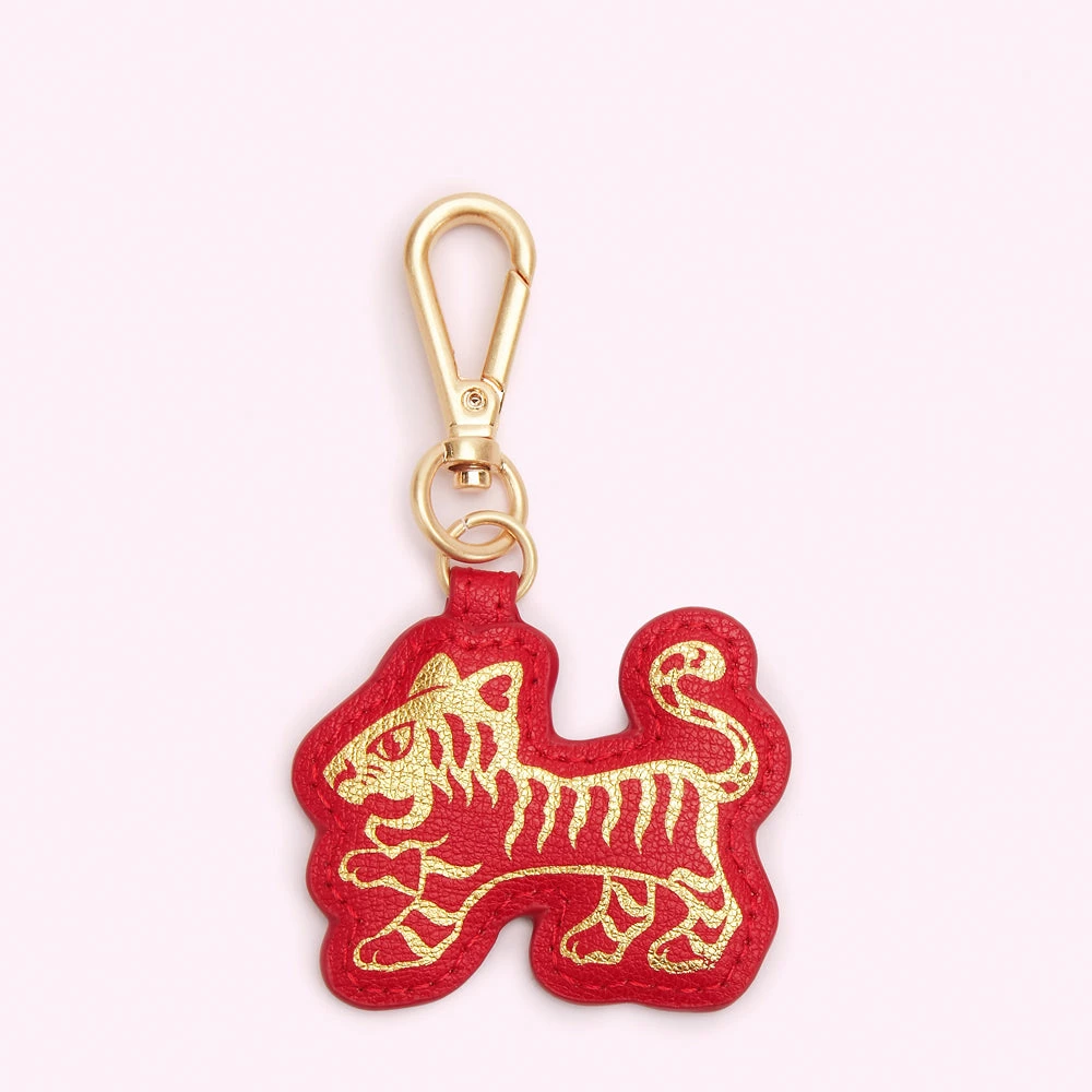Lulu Guinness Statement Red LULU RED LUNAR NEW YEAR TIGER KEYRING 3 Lulu Guinness Statement Red LULU RED LUNAR NEW YEAR TIGER KEYRING