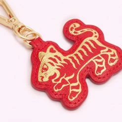 Lulu Guinness Statement Red LULU RED LUNAR NEW YEAR TIGER KEYRING 8 Lulu Guinness Statement Red LULU RED LUNAR NEW YEAR TIGER KEYRING