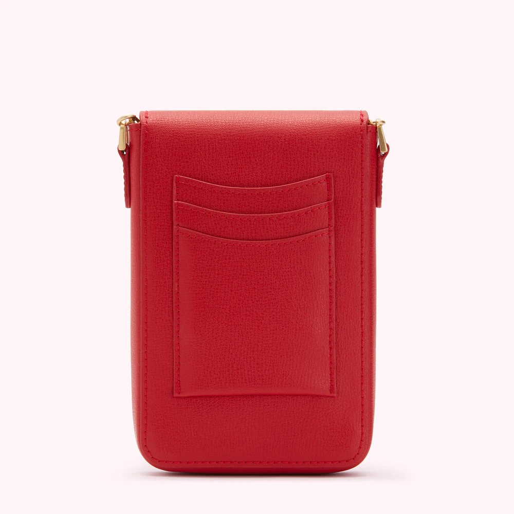 Lulu Guinness LULU RED LEATHER RITA CROSSBODY MINI BAG 4 Lulu Guinness LULU RED LEATHER RITA CROSSBODY MINI BAG