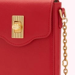 Lulu Guinness LULU RED LEATHER RITA CROSSBODY MINI BAG 13 Lulu Guinness LULU RED LEATHER RITA CROSSBODY MINI BAG