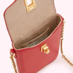 Lulu Guinness LULU RED LEATHER RITA CROSSBODY MINI BAG 12 Lulu Guinness LULU RED LEATHER RITA CROSSBODY MINI BAG