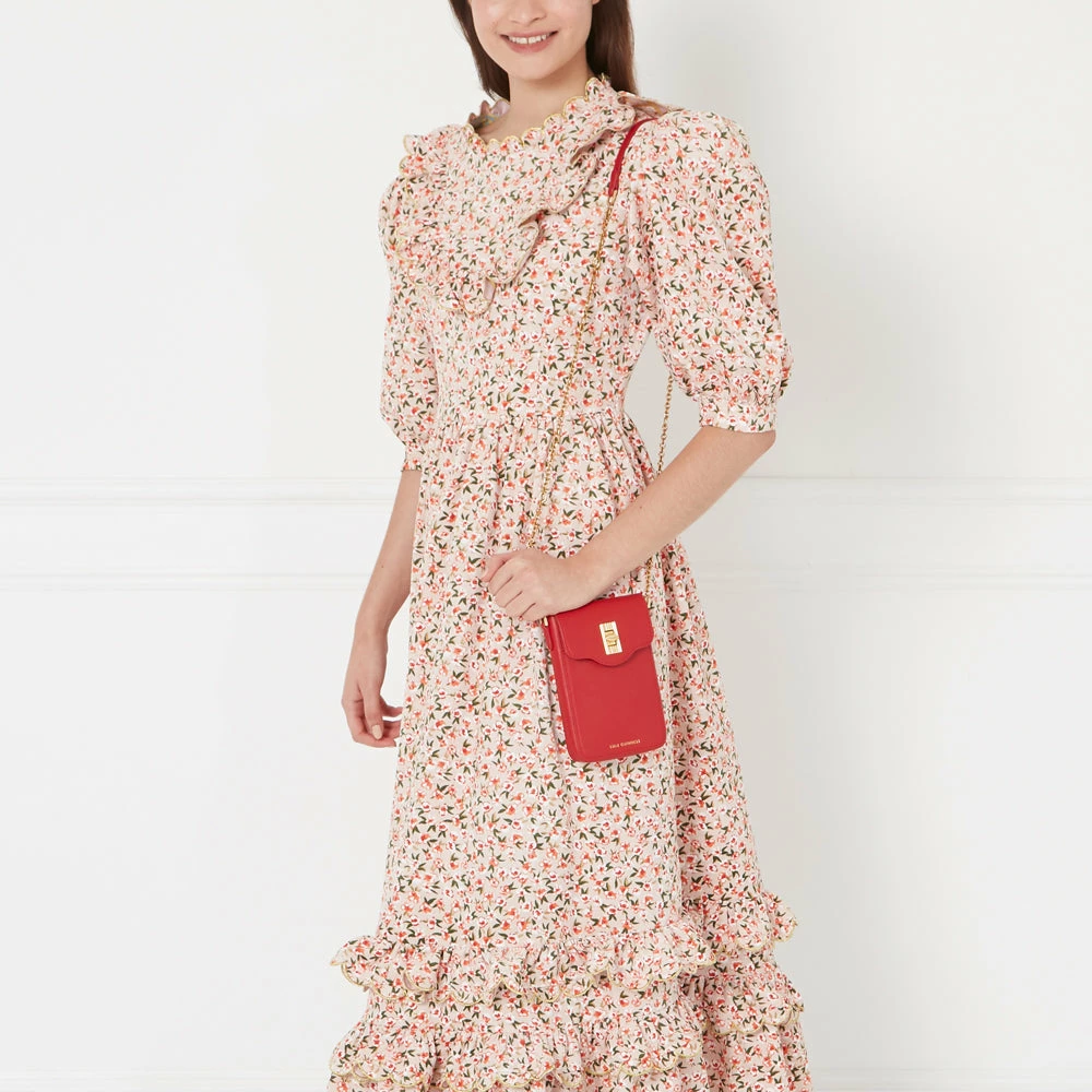 Lulu Guinness LULU RED LEATHER RITA CROSSBODY MINI BAG 9 Lulu Guinness LULU RED LEATHER RITA CROSSBODY MINI BAG