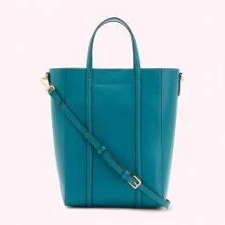 Lulu Guinness BAGS EMERALD LEATHER I LOVE LULU GARBO TOTE BAG