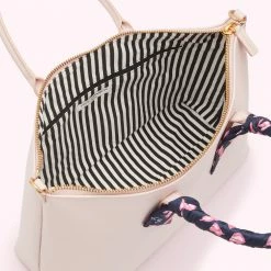 Lulu Guinness BAGS BLUSH LEATHER SCARF FRANCES TOTE BAG