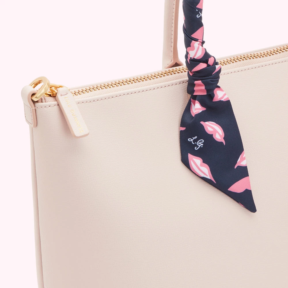 Lulu Guinness BAGS BLUSH LEATHER SCARF FRANCES TOTE BAG 5 Lulu Guinness BAGS BLUSH LEATHER SCARF FRANCES TOTE BAG